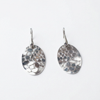 Silver italian designer danglers earrings